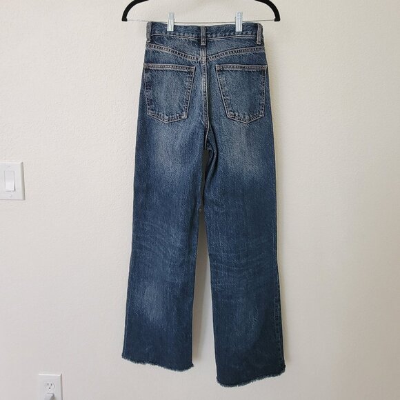 Zara TRF HIGH RISE WIDE LEG JEANS Size 2 - Picture 3 of 7
